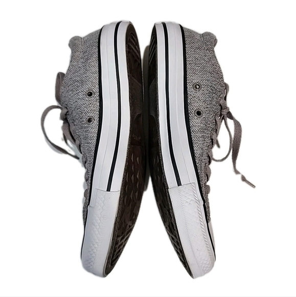 Converse All Star Sneaker Women Sz 8 Gray Textile Low-Top Lace-Up Skate Shoe - Picture 3 of 8